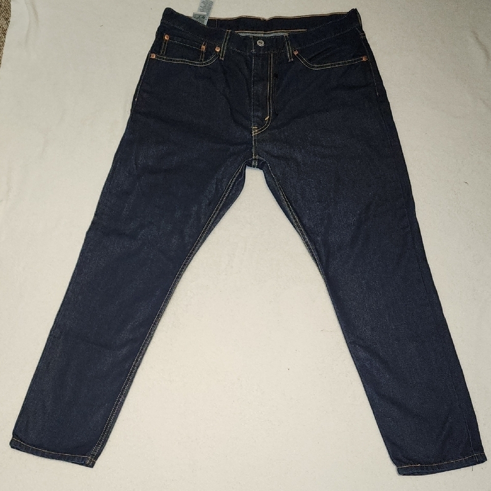 Men's Dark Denim Straight Jeans